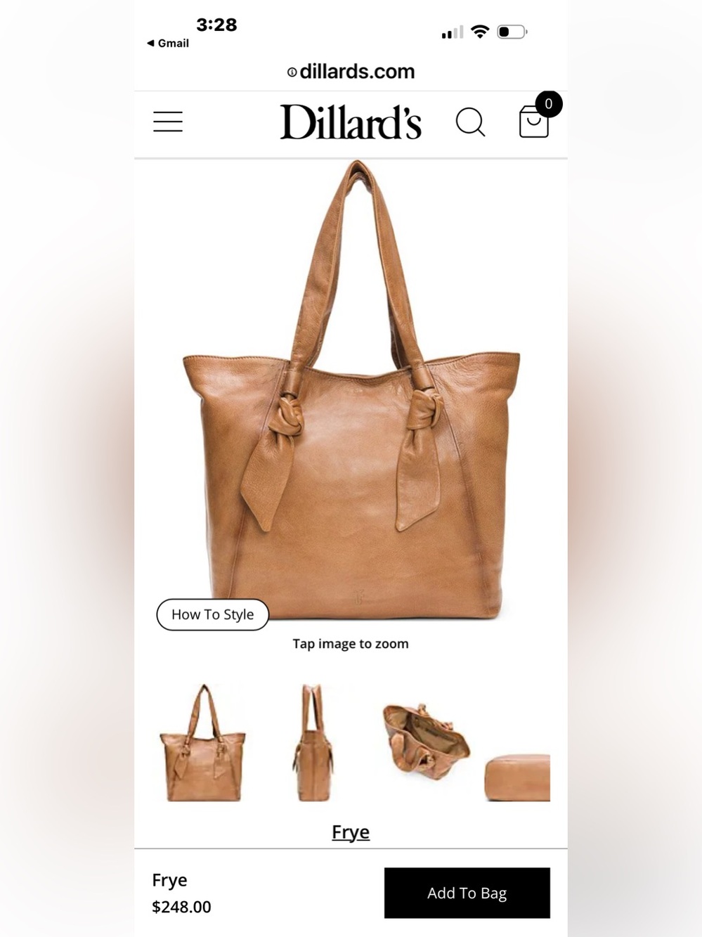 Frye Nora Knotted Tote Bag - Picture 9 of 9